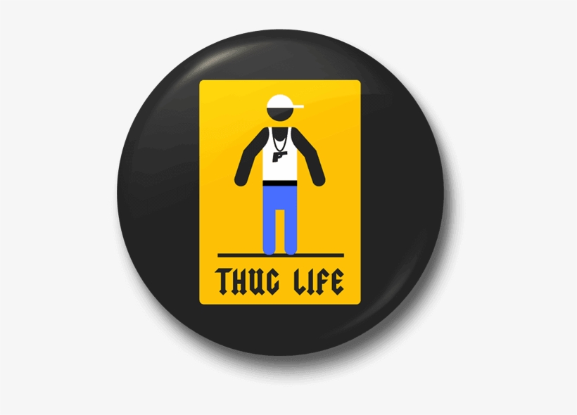 Thug Life Badge - Häkelarbeit • Große Bälle Des Garn-handwerks Steinuntersetzer, transparent png download