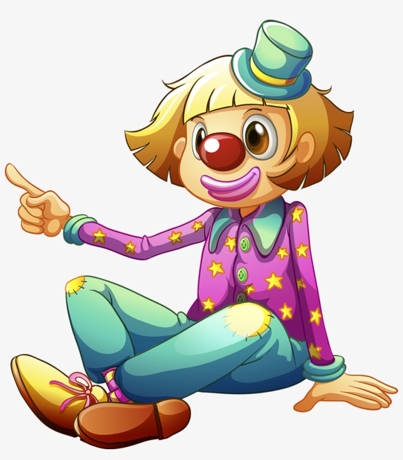 Clown Png Clowning Around Clowns Tube Blog - Cartoon Clown Sitting Down, transparent png download