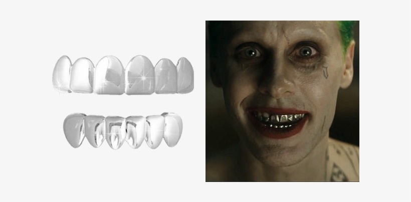 Silver Grillz - Suicide Squad Joker Grillz, transparent png download