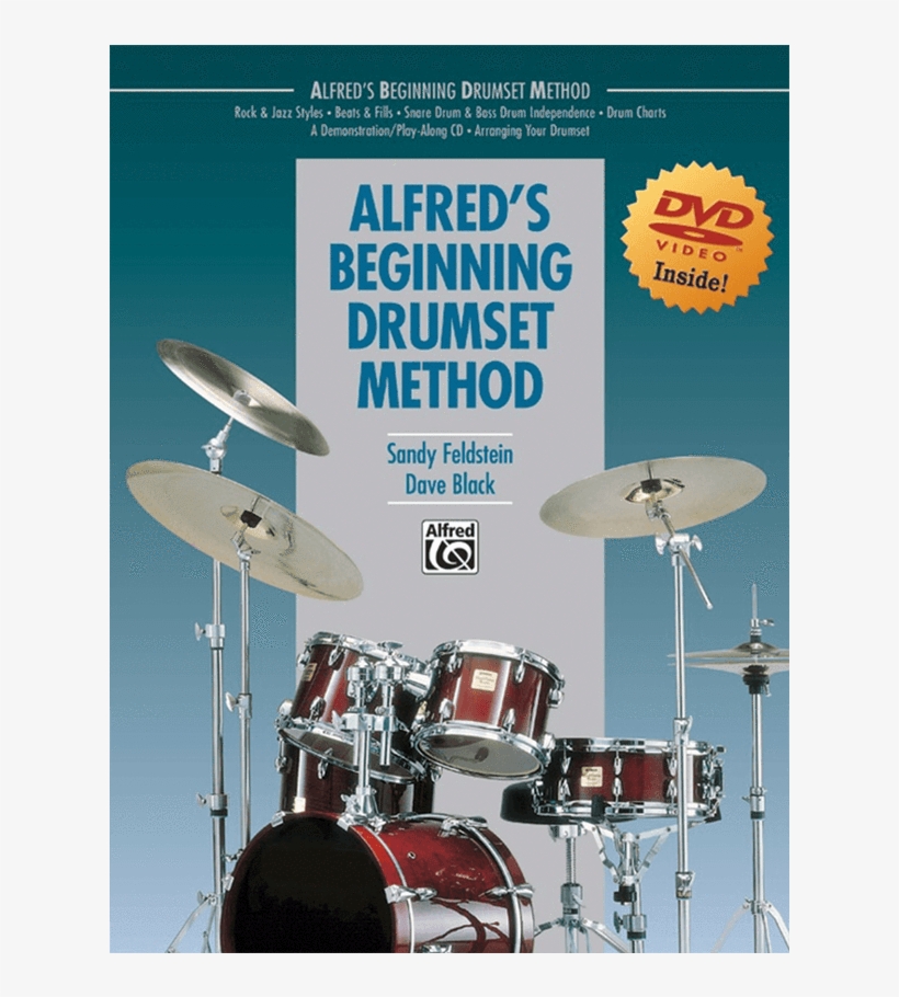 Alfred's Beginning Drumset Method Book With Dvd - Alfred Beginning Drumset Method Book With Cd, transparent png download