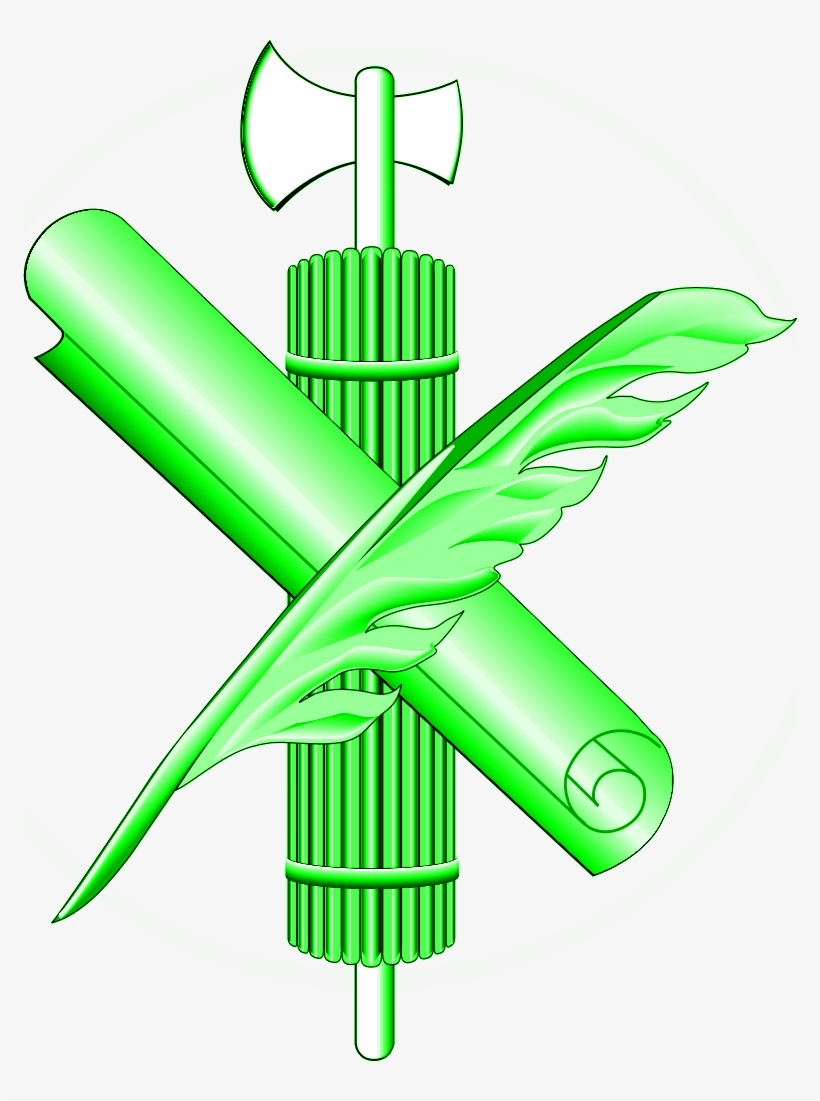 Green Fasces Scroll Quill - Administrative Office Of The Us Courts, transparent png download