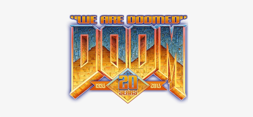 We Are Doomed Doom Tribute Logo - Poster, transparent png download