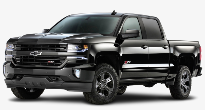 Chevrolet Silverado Colorado Black Car Png Image - 2018 Black Chevy Silverado, transparent png download