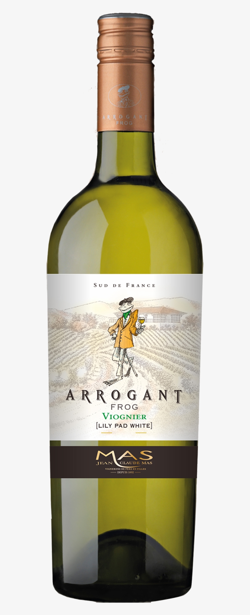 Arrogant Frog Lily Pad Viognier - Arrogant Frog Chardonnay Viognier, transparent png download