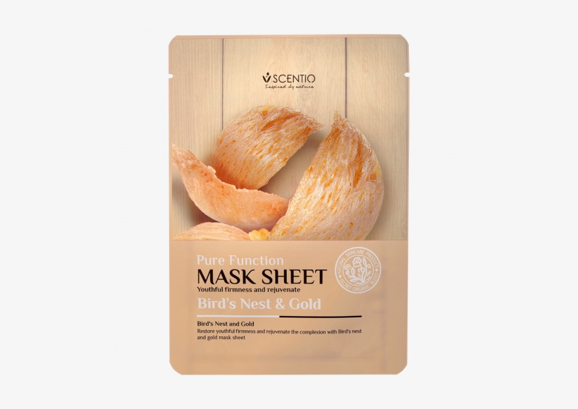 Scentio Bird's Nest & Gold Mask Sheet, transparent png download