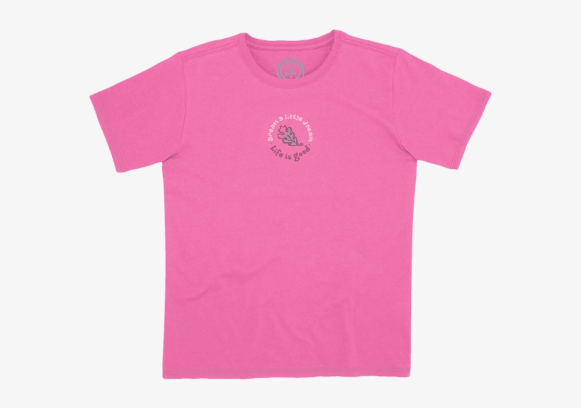 Women's Leaves Sleep Tee - Розовая Детская Футболка, transparent png download