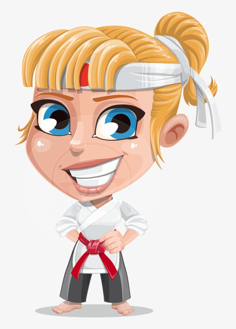 Peta The Little Karate Girl - Cartoon Karate Girl Png, transparent png download