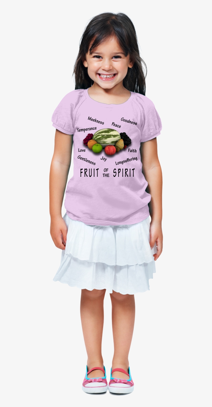 Fruit Of The Spirit Christian Tshirt - Girl, transparent png download