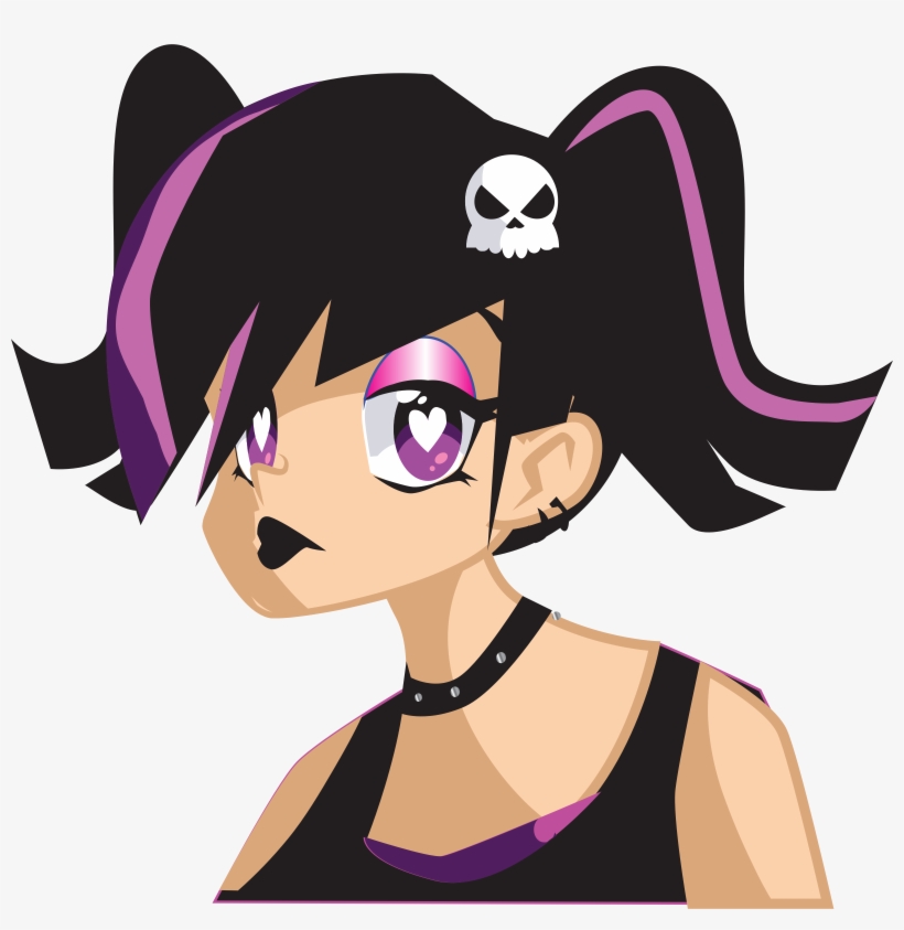 This Free Icons Png Design Of Goth Girl, transparent png download