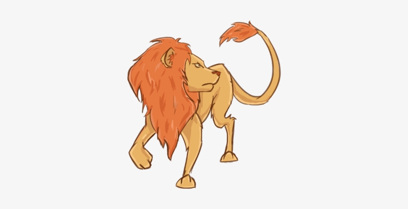 Lion With Up Tails, transparent png download