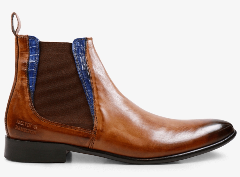 Ankle Boots Toni 6 Crust Tan Baby Croco Electric Blue - Toni 6, transparent png download