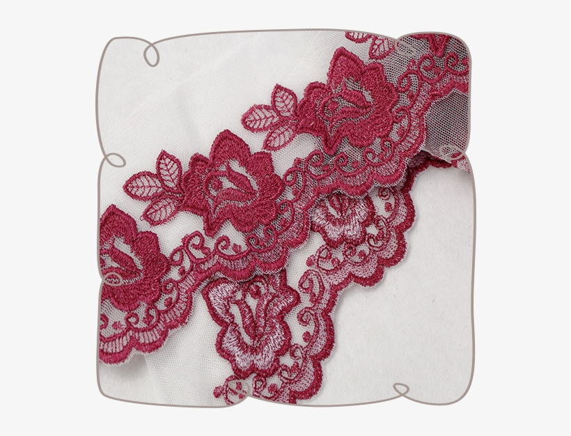 Flower Open Rose Lace - Lace, transparent png download