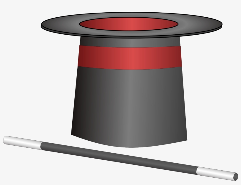 Magician Hat With Wand Png Image - Magician Hat Clipart, transparent png download