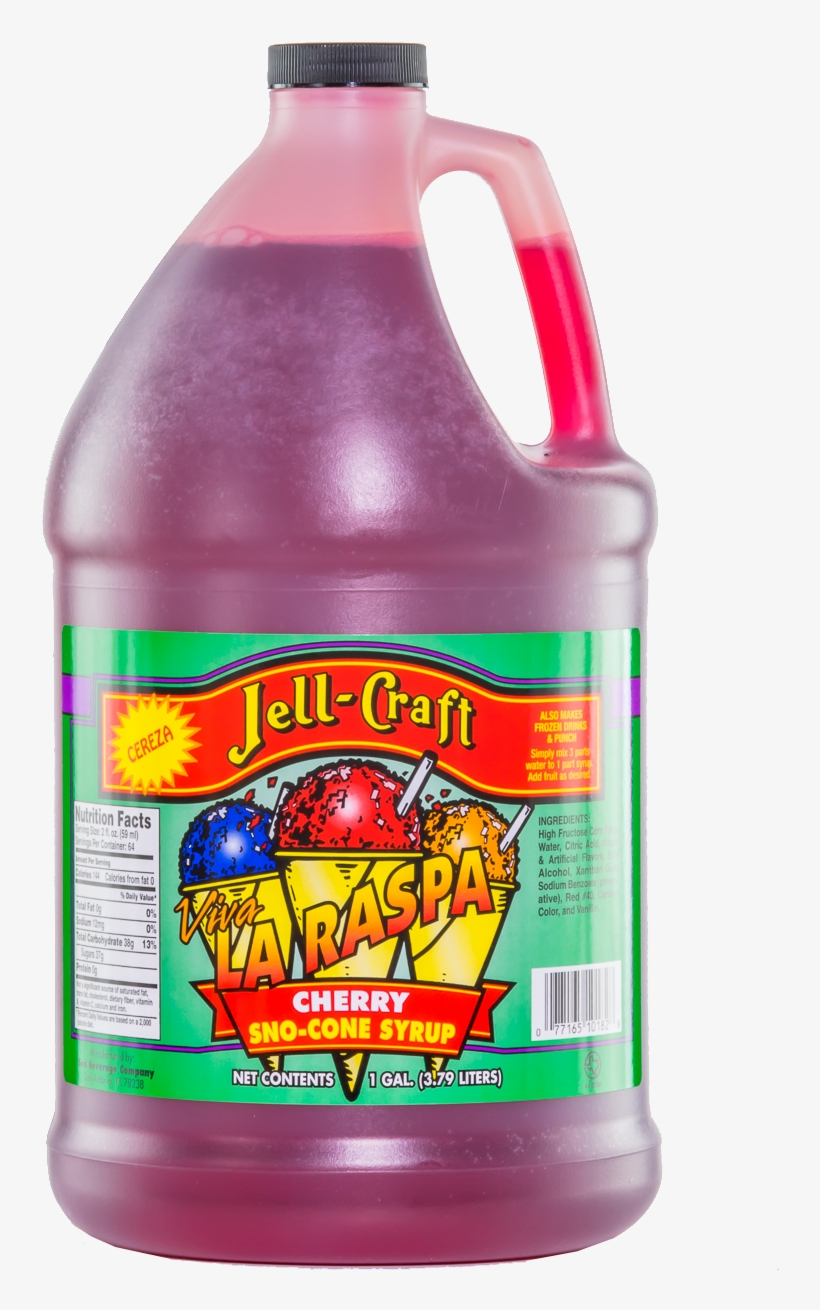 Cherry Snow Cone Syrup - Jell-craft Cherry Snowcone Syrup (1 Gal.), transparent png download