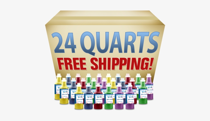 24 Quarts Snow Cone Syrup = Free Shipping - Snow Cone, transparent png download