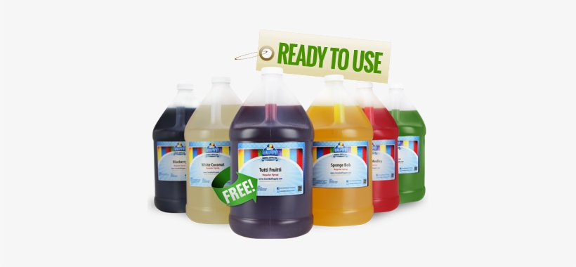 Buy 5 Gallons Get 1 Free - Snow Cone Syrup Concentrate, transparent png download