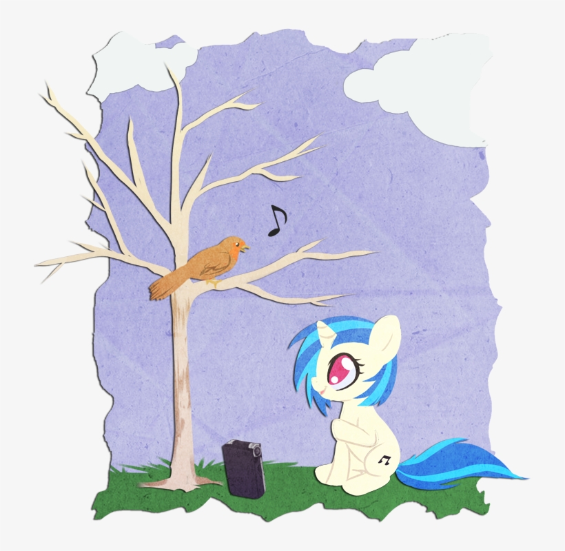 Rizcifra, Bare Tree, Bird, Dj Pon-3, Female, Filly, - Avatar, transparent png download