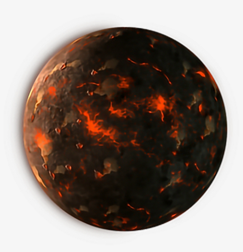 Planet Space Dark Fire Png Sticker Pngedit - Portable Network Graphics, transparent png download