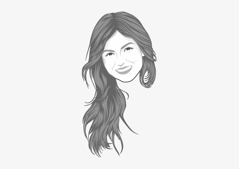 Victoria Justice Also Known As Victorious Caricate - Victoria Justice Caricature, transparent png download