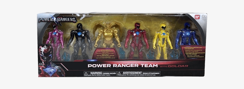 Mighty Morphin' Power Rangers - Power Rangers Movie 5" Morphin Metallic Rangers Team, transparent png download