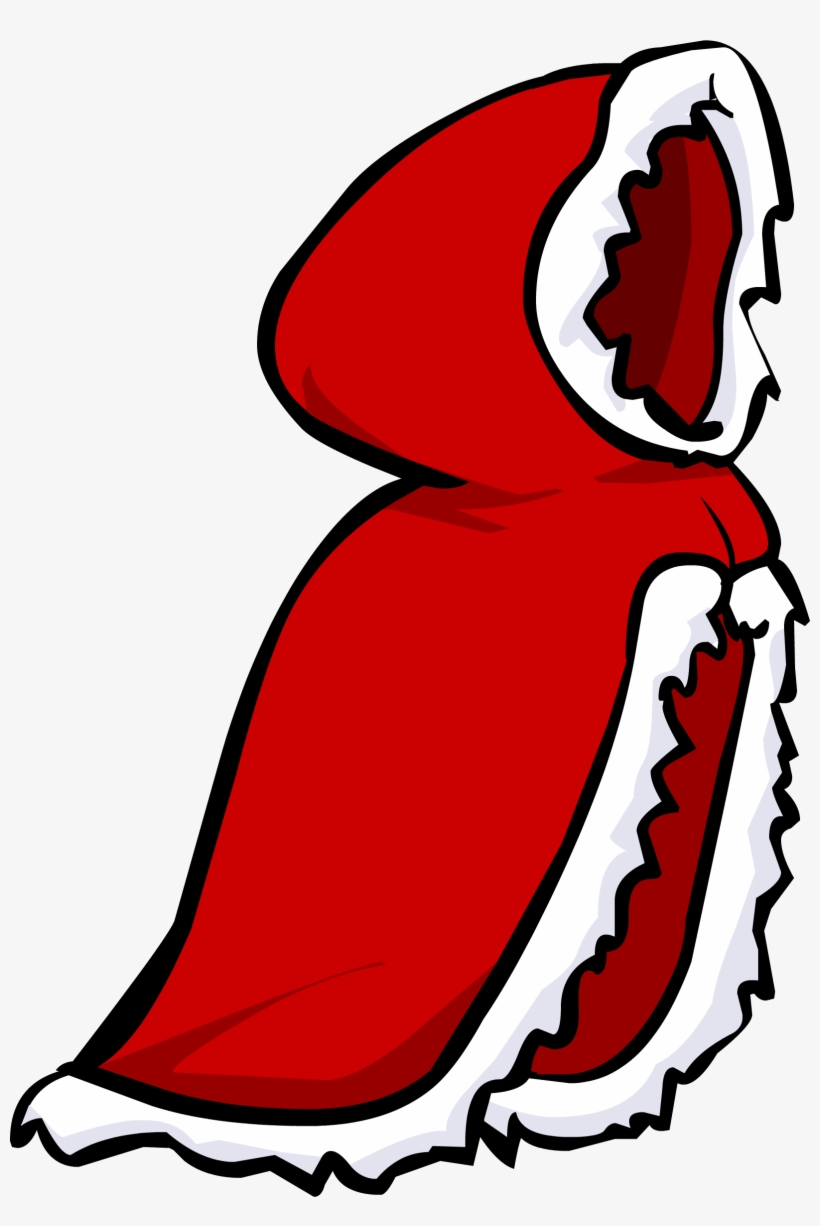 Wintercape - Club Penguin Red Hood, transparent png download