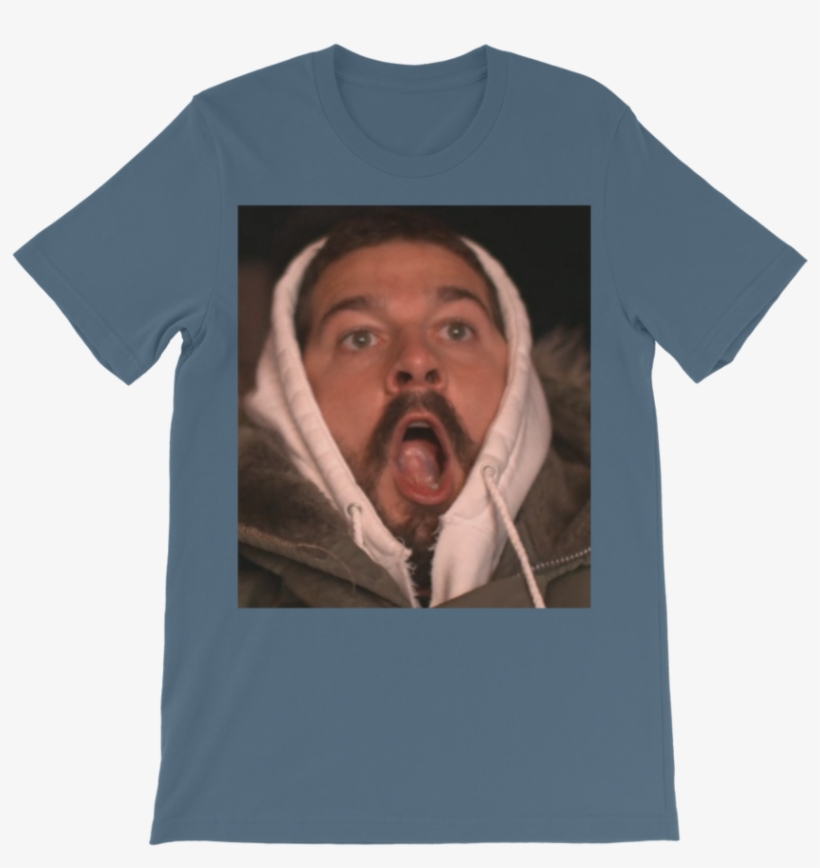Shia Labeouf ﻿classic Kids T-shirt - Shia Labeouf Reaction, transparent png download