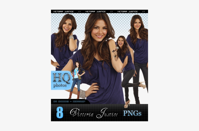 Victoria Justice Png Pack - Victoria Justice Autographed 11x14 Photo Signature, transparent png download