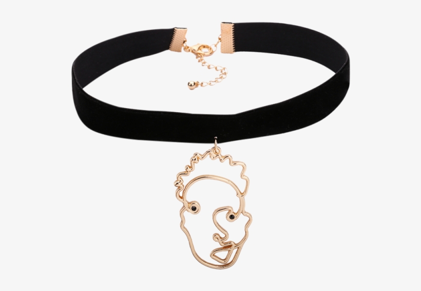 Clipart Download Ad Hollow Out Face Black Item Type - Necklace, transparent png download