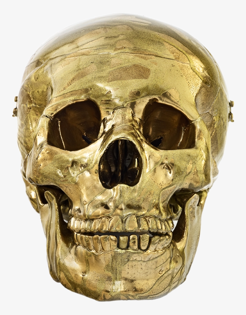 Damien Hirst 'glorious Magnificent Imperial Gold Head' - Skull, transparent png download