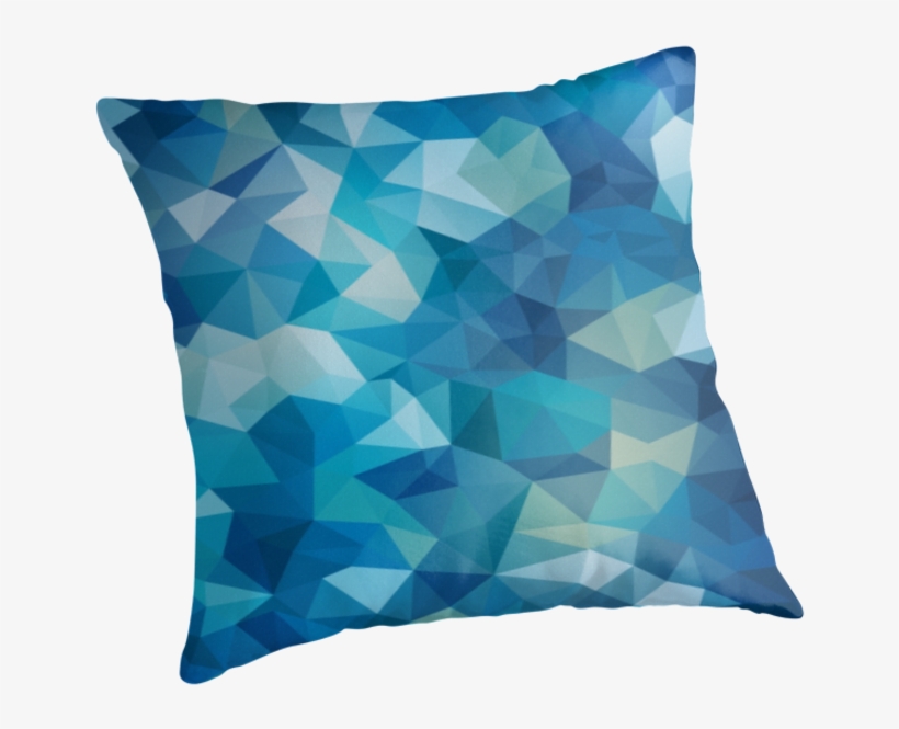 Abstract, Modern, Polygon Pattern, With A Light Touch - Cushion, transparent png download