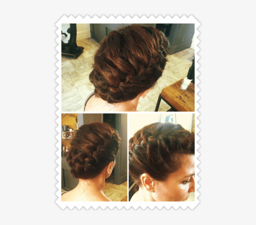 Braided Updo Picture - Bun, transparent png download