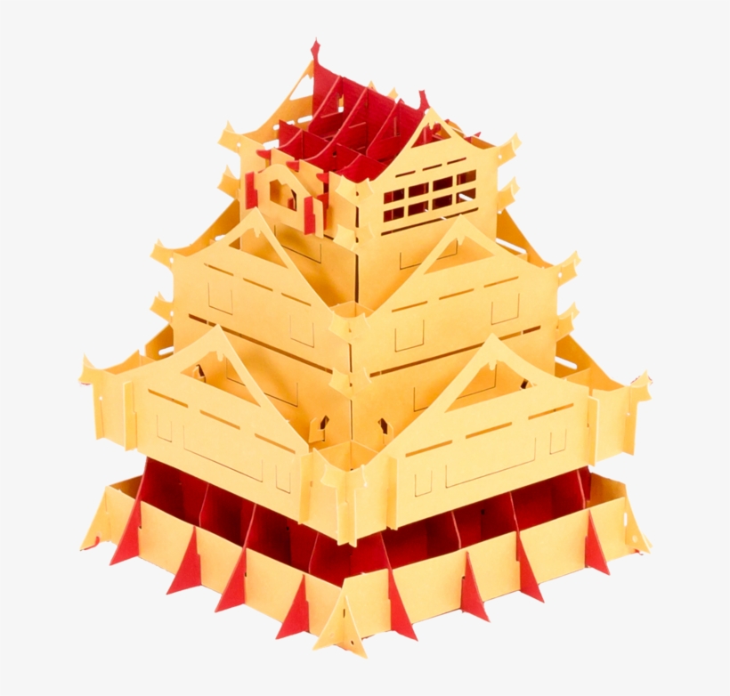 Pagoda Pop Up Card - Architecture, transparent png download
