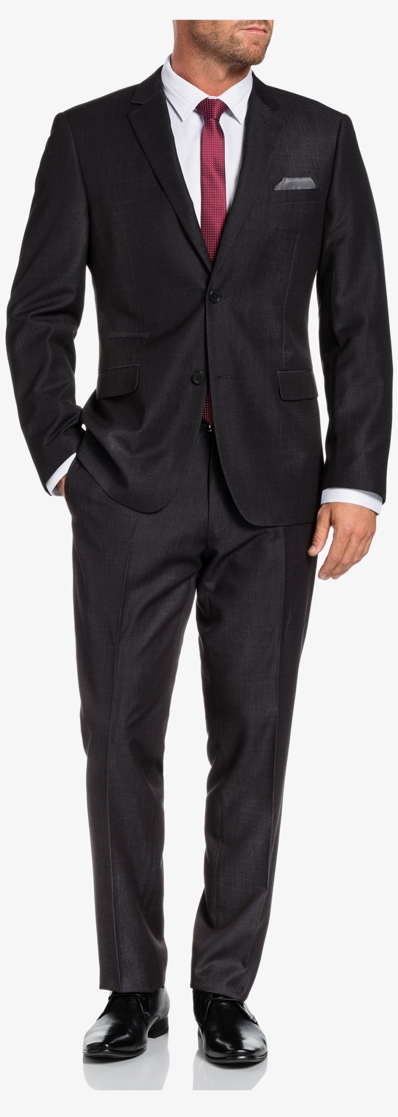 Charcoal Cutter Textured 2 Button Suit - Double Breasted Tom Ford, transparent png download