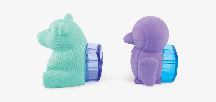 Ooly Arctic Writing Pals Eraser & Sharpener Set - Eraser, transparent png download