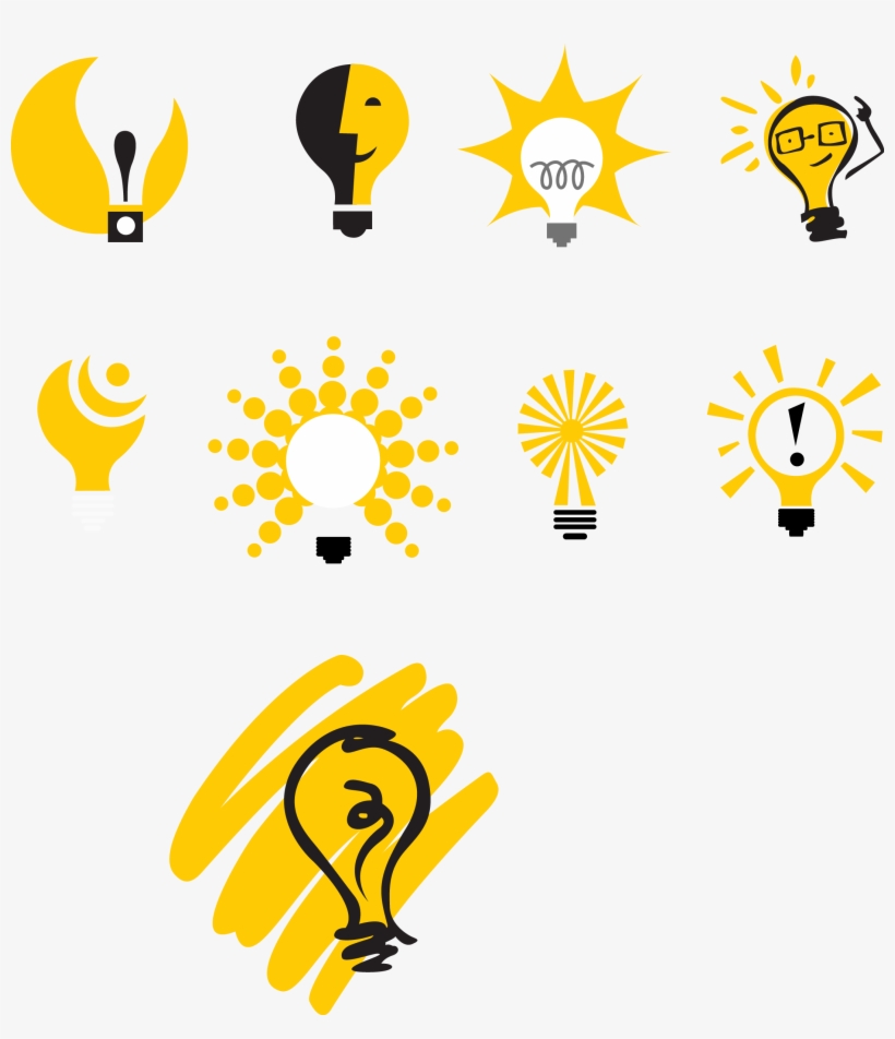 Bombilla De Incandescente Logotipo La L Mpara - Lightbulb Company Logo, transparent png download