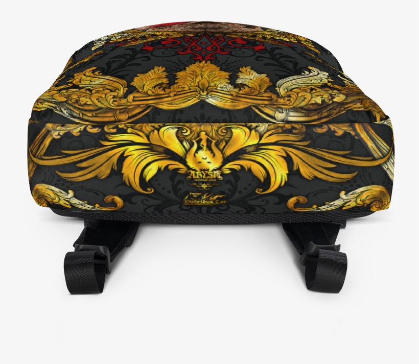 Gold Victorian Goth Skull Backpack - Backpack, transparent png download