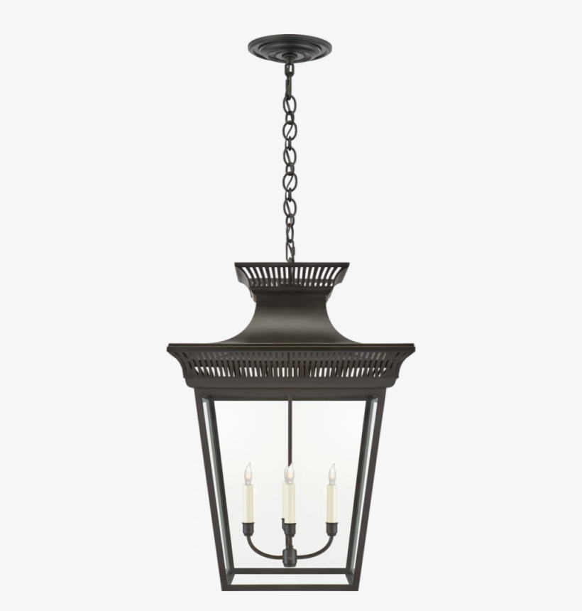 Elsinore Extra Large Hanging Lantern In Black Wi Visual Comfort