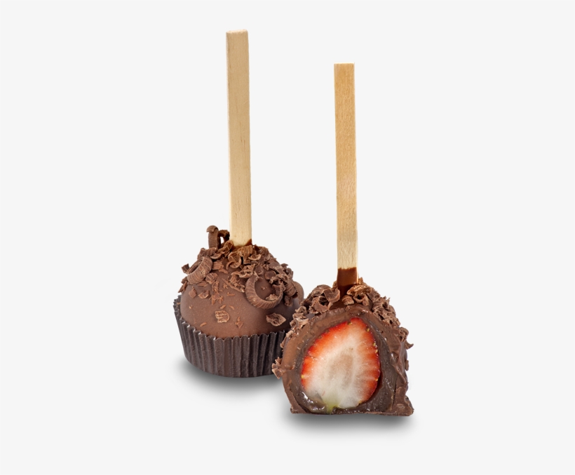 Morango Com Brigadeiro No Palito - Morango No Palito Com Chocolate, transparent png download