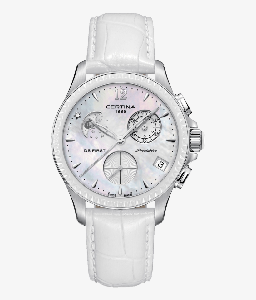 Ds First Lady Chronograph Moon Phase - Certina Ds First Lady Chronograph Moon Phase, transparent png download