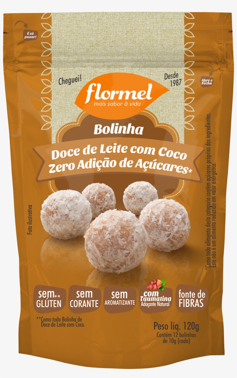 Bolinha Doce De Leite 120gpng - Flormel, transparent png download