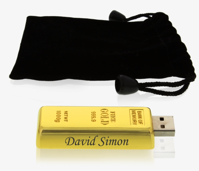 4 Gb Usb Flash Drive Gold Bar - Usb Flash Drive, transparent png download