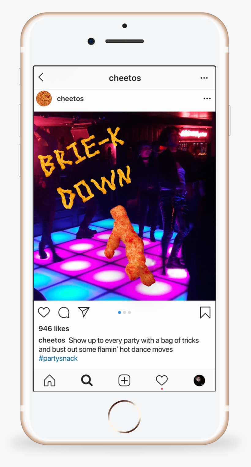 Cheetos Digital On Phone - Mobile Phone, transparent png download