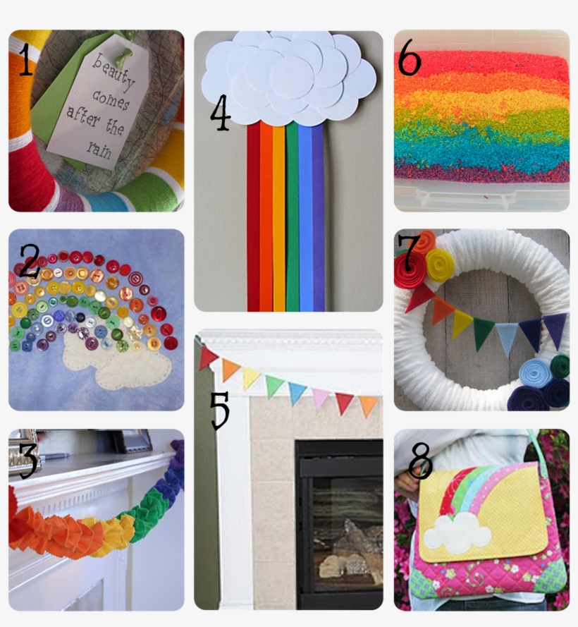 Rainbow Wreath By Real Life - Craft, transparent png download