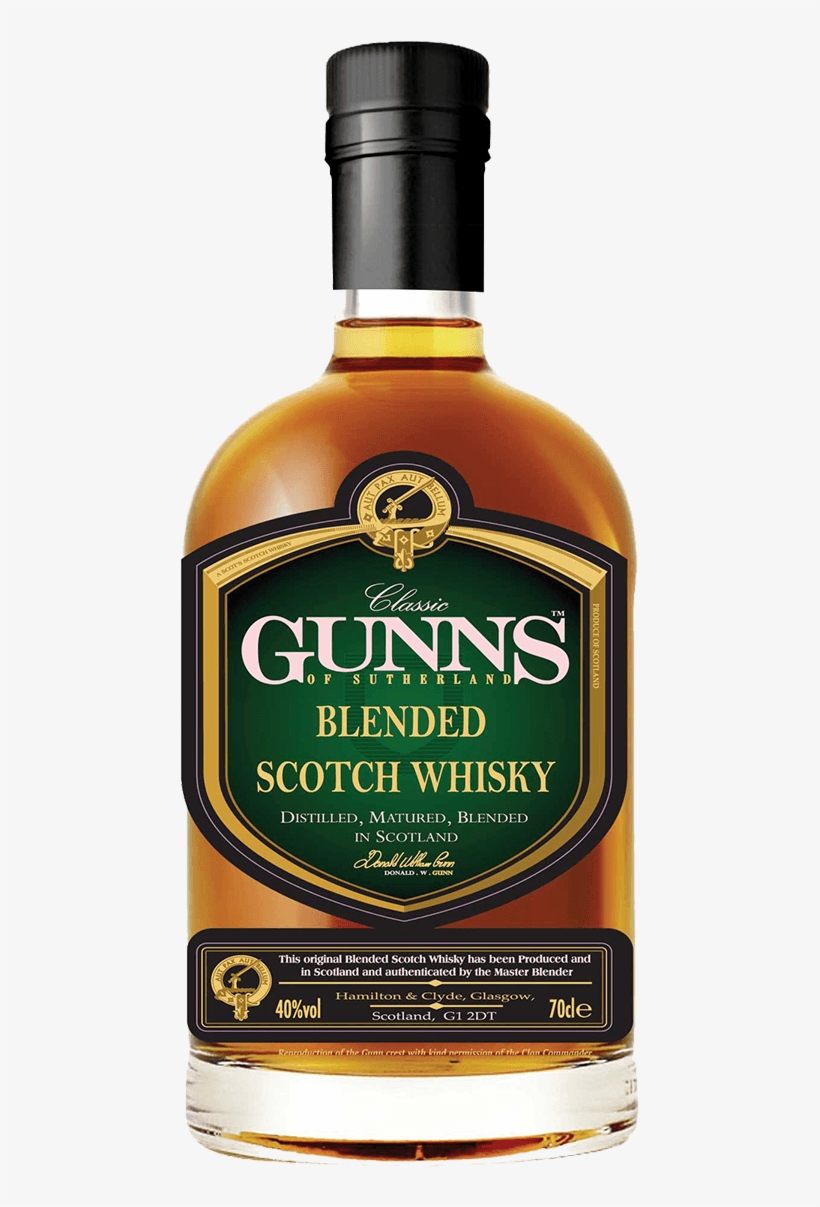 Gunns Blended Scotch Whisky - Bozamet, transparent png download