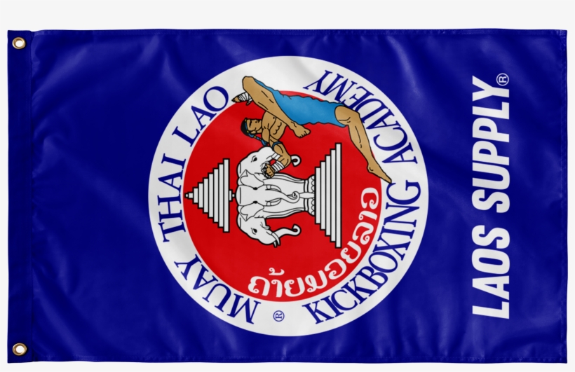 Muay Thai Lao Kickboxing Flag - Army Football Skull Flag, transparent png download