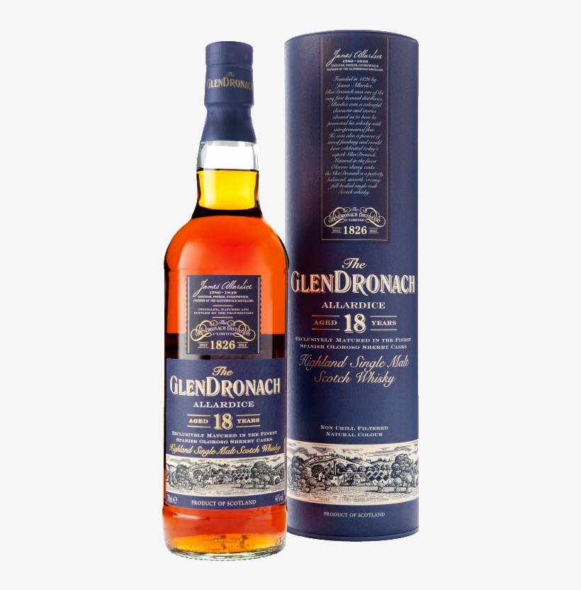 Glendronach 18yo - Glendronach 18 Yo Allardice, transparent png download