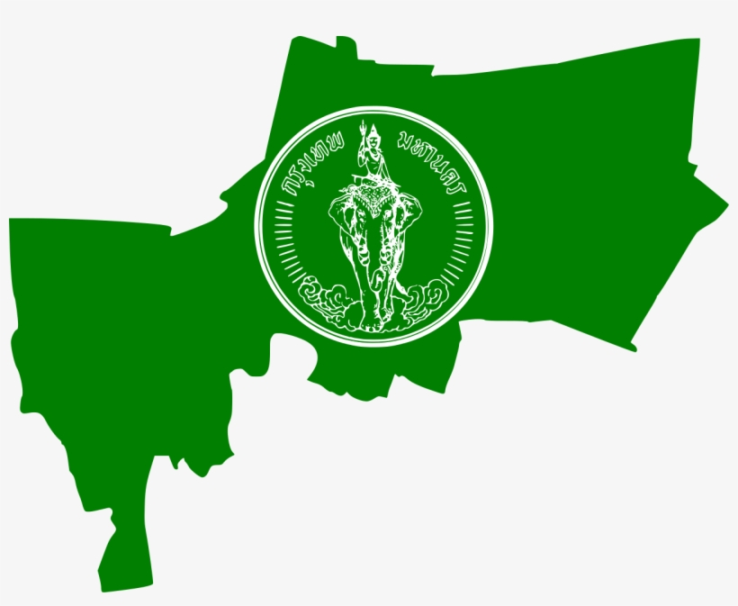 File Map Of Svg Wikipedia Fileflagmap Bangkoksvg - Flag Of Bangkok, transparent png download