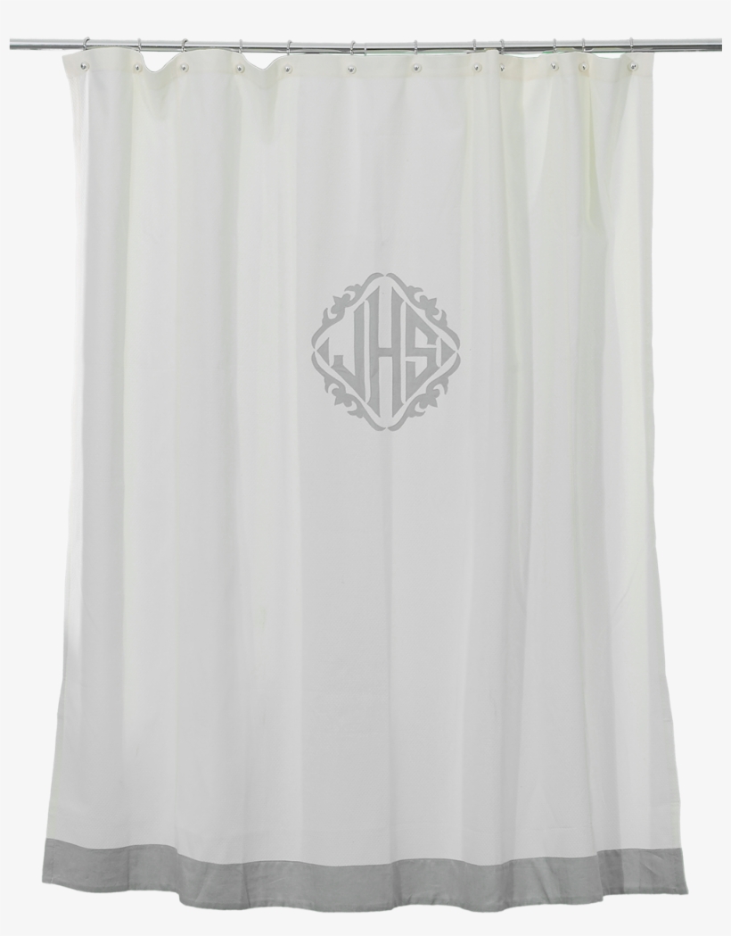 Love A Classic Monogram On A Shower Curtain Via Leontine, transparent png download