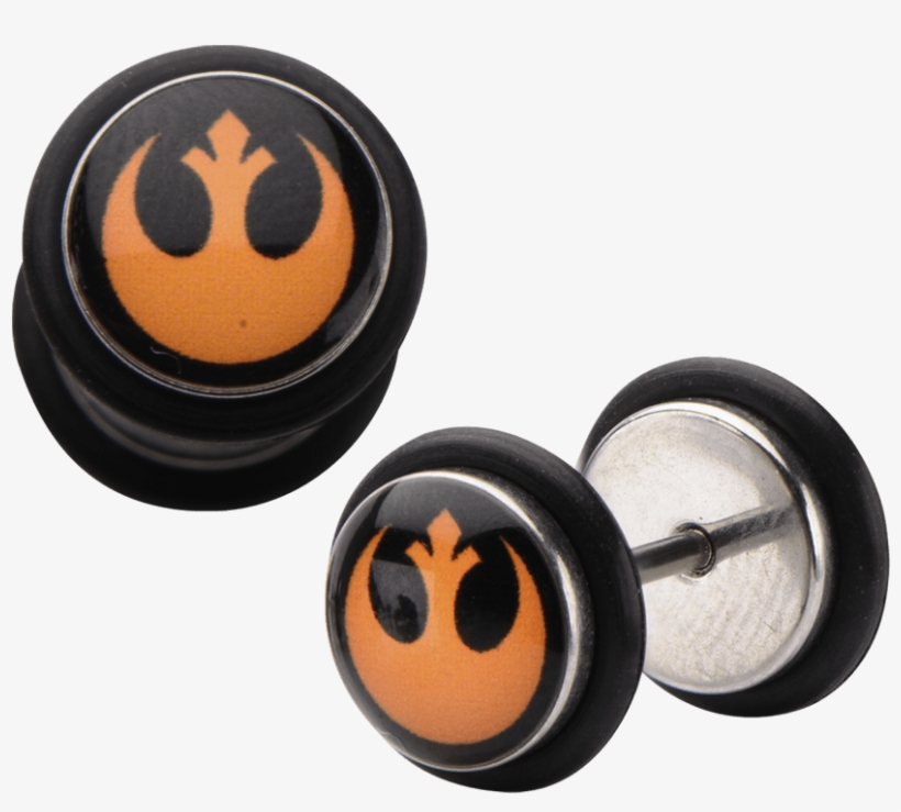Star Wars Rebel Alliance Screw Back Earrings - Earrings, transparent png download