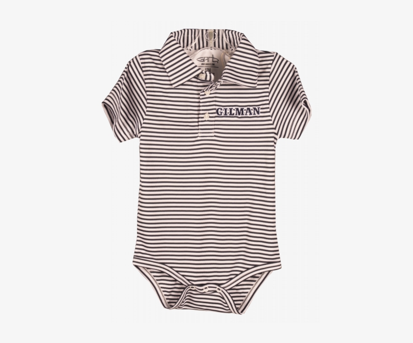 Onesie Polo Blue And White Stripe - Polo Shirt, transparent png download
